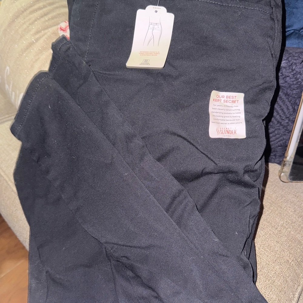 St. John's Bay Black Straight Pants size 20W women